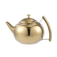 thumbnail image 1 of 1L/1.5L/2L Polished Stainless Steel Teapot Tea Pot Coffee With Steel Teapot With Tea Leaf Filter Infuser, 1 of 9