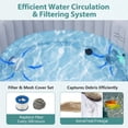 thumbnail image 3 of Costway SPA Rond de 80 Pouces pour Piscine, Bain à Remous Gonflable avec 130 Jets d'Air, Chauffe-Eau et Pompe Électriques, 3 of 10