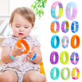 thumbnail image 3 of 2 Pcs Pops Bubble Simple Dimple Jouet Fidget Bracelet en Silicone Coloré Anxiété Bande Sensorielle, Bracelet Vert Lumineux, 3 of 7