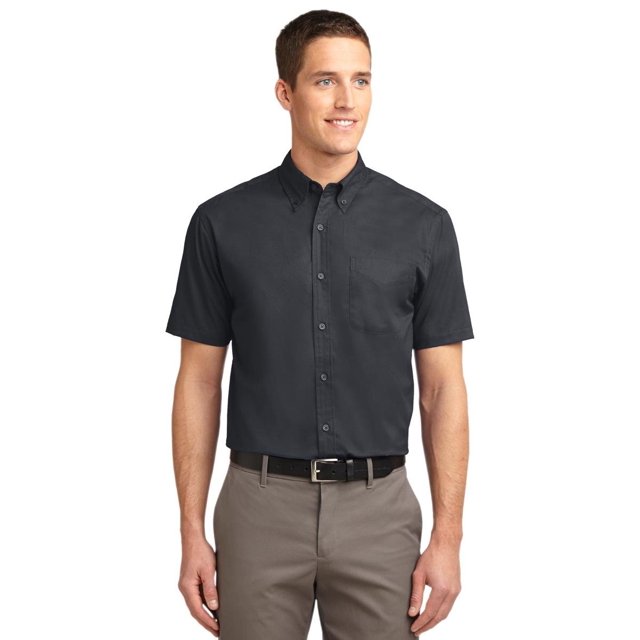 Port Authority Men's Short Sleeve XL Classic Navy/Light Stone