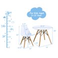 thumbnail image 2 of Gymax Ensemble de Salle à Manger Moderne pour Enfants Table Ronde avec 2 Chaises Sans Accoudoirs Blanc, 2 of 10
