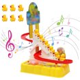 thumbnail image 3 of Electric Duck Climbing Stairs Toy Set Duck Roller Coaster Toy Duck Race Track Toy Electric Duck Climbing Stairs Toy Set For Kids Duck Roller Coaster Toy Set With Music And LED, 3 of 8