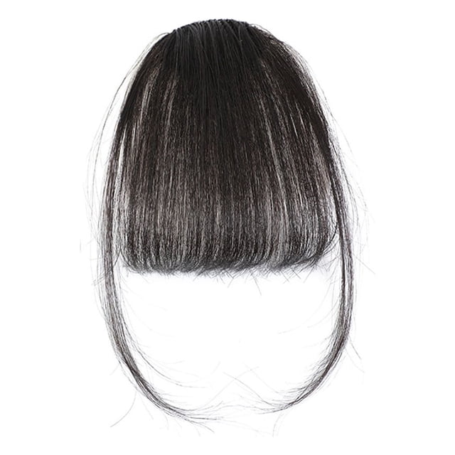 DPTALR Frange à Clip en Cheveux Humains Frange Naturelle pour Filles et Femmes