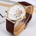 thumbnail image 4 of LYMAYTER Stylish Ladies Watch Stylish Women's Rose Pattern Watch - Faux Leather Strap, Quartz Movement, 4 of 6