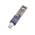 thumbnail image 1 of M.2 NVME USB 3.1 Adapter, M-Key M.2 NGFF NVME to USB Card Reader USB 3.1 Gen 2 Bridge Chip with 10 Gbps High Performance, Compatible with Samsung 950/960/970 Evo/Pro or Other M.2 SSDs with PCI-E Type, 1 of 5