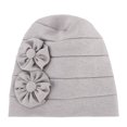 thumbnail image 2 of CEHVOM Women Solid Beading India Hat Muslim Ruffle Chemo Hat Beanie Wrap Cap, 2 of 5