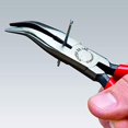 thumbnail image 2 of KNIPEX Tools - Long Nose Pliers With Cutter, 40 Degree Angled (2521160), 2 of 2