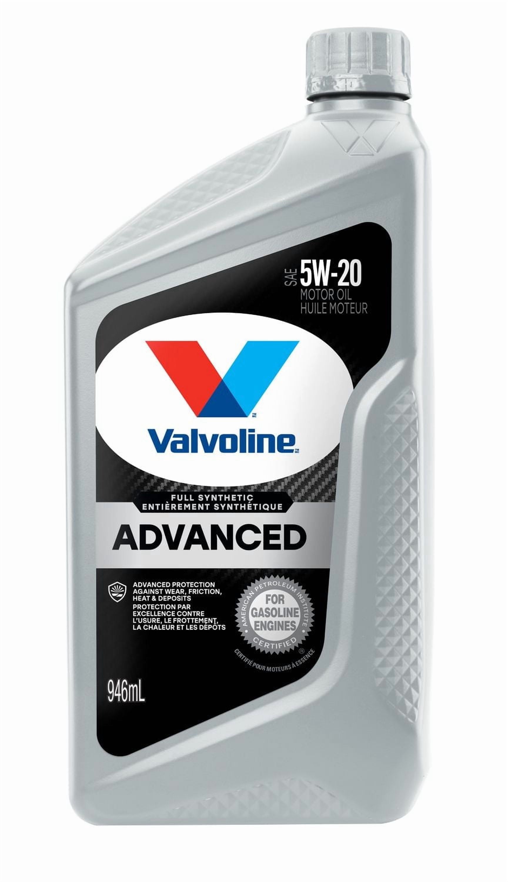 Valvoline Advanced Full Synthetic 5W20 Motor Oil