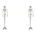 thumbnail image 2 of ZheElen Halloween Decor Unique Skeleton For Spooky Ambiance Multiple Situations Plastic Posable Joints Skeletons 2Set, 2 of 6