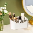 thumbnail image 4 of Qonioi Clear Plastic Makeup Organizer Case, Transparent Cosmetic Storage Box for Brushes Palettes, Large Capacity Vanity Organizer for Bathroom Countertop Drawer, 4 of 6