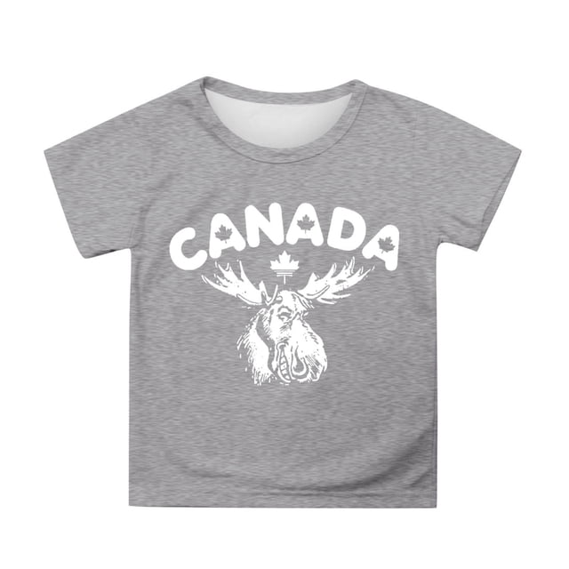 T-shirt à Manches Courtes pour Filles de la Fête du Canada, T-Shirt d'Été à Col Rond, Coupe Décontractée, Chandails de Base, Chandails à Manches Courtes pour Filles, Taille 14, Camisoles pour Filles 5-6, Hauts à Motif pour Filles, Ensembles pour Filles, Taille 16, Manches Longues
