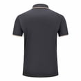 thumbnail image 4 of LSLJS T-Shirts pour Hommes Col Rabattu Manches Courtes Chemise Décontractée Unie Sport Séchage Rapide Chemise Manches Courtes Col en V pour Hommes et Femmes, Cadeaux pour Hommes, 4 of 6