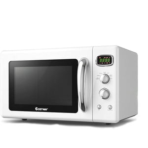 Moccha Large 0.9Cu.ft Countertop Four à micro-ondes 900-Watt Défrost de la serrure de sécurité pour enfants avec micro-ondes rétro & Fonction de cuisson automatique LED Table tournante en verre d'affichage (verte à la menthe)
