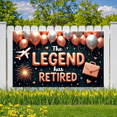 thumbnail image 5 of Balloon Design Retirement Banner Decorative Airplane Celebration for Office Party Indoor Decoration Retirement Celebration Event, 5 of 5