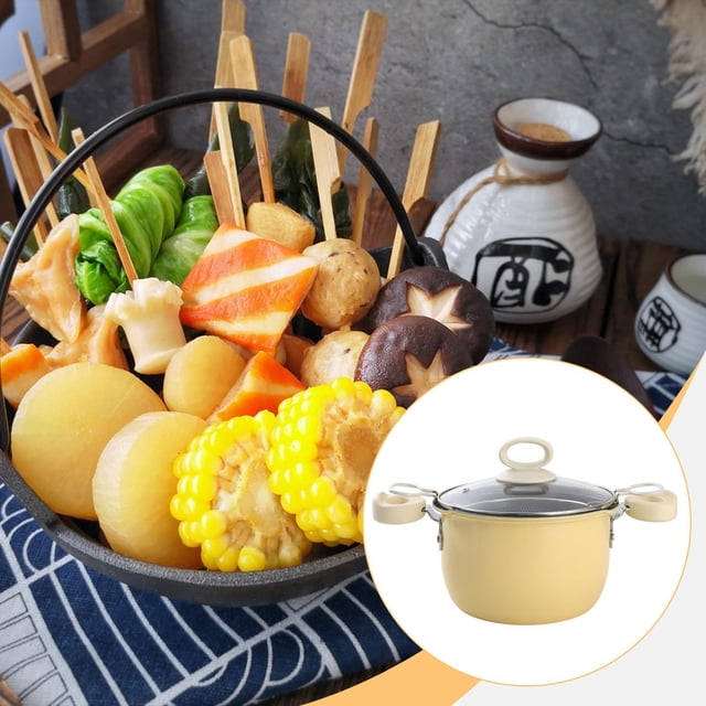 Elodie Deep Fryer Pot with Frying Basket Cooking Soup Pot for Fried Chicken Camping 22CM