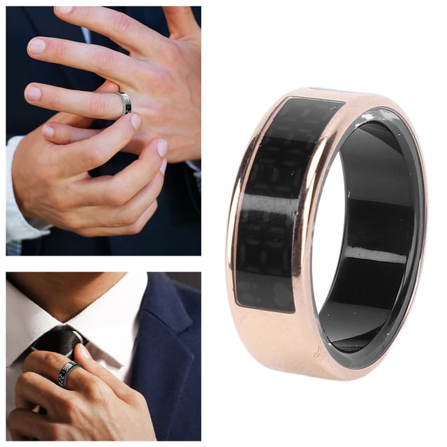 Bague de Suivi de Santé Sportive, Bague Intelligente de Mise en Forme avec Surveillance de l'Exercice en Temps Réel en Acier Inoxydable IP68 Résistante à l'Eau Bague Intelligente pour Fêtes 8 Diamètre Intérieur 16mm/0.62 Po,9 Intérieur