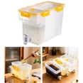 thumbnail image 1 of tredstone Household Cold Kettle With Faucet Fruit Teapot Water Bucket Water Jug Yellow, 1 of 7