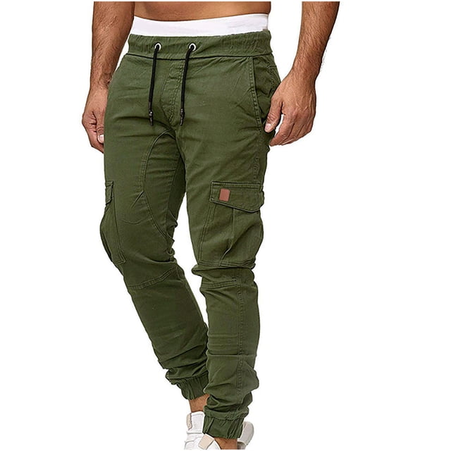 DPTALR Hommes Été Décontracté Court Cargo Sport Jogger Jogging Long Pantalons de Sport