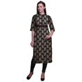 thumbnail image 1 of Bimba Kurta Santoon en Viscose Tunique d'Été Imprimée Kurtis Droite pour Femmes, 1 of 5