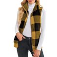 thumbnail image 2 of Innerwin Waistcoat Zip Up Ladies Fleece Vest Work Sleeveless Lightweight Sherpa Jacket Yellow L, 2 of 6