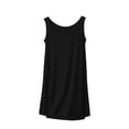 thumbnail image 1 of Timegard Robes de Nuit pour Femmes Col Rond Sans Manches Vêtements de Nuit Confortables Doux Couleur Unie Robe de Nuit Décontractée, 1 of 5
