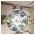 thumbnail image 4 of 2X 4 Inch Inline Duct Fan Air Ventilator Metal Pipe Ventilation Exhaust Fan Mini Extractor Bathroom Toilet Wall Fan ,Durability and Easy Installation, 4 of 6