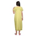 thumbnail image 3 of Moomaya Robe de Nuit à Manches Courtes pour Femmes en Coton, Ligne A, Maxi, Tenue de Nuit, 3 of 5