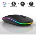 thumbnail image 2 of Souris Sans Fil Rechargeable Bluetooth pour MacBook pro MacBook Air Ordinateur Portable Mac Chromebook Windows Notebook MacBook HP PC DELL, 2 of 10