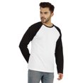thumbnail image 2 of Inkmeso Men's Regular Fit Round Neck Shirt Solid Raglan Long Sleeve T-Shirts, 2 of 7