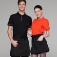 thumbnail image 3 of Strappy Waiter Apron Short Serving Aprons with Pocket for Home Restaurant Kitchen (Black), 3 of 9