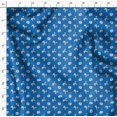 thumbnail image 4 of Soimoi Blue Poly Georgette Fabric Leaves & Freesia Floral Printed Fabric 1 Yard 42 Inch Wide, 4 of 5
