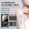 thumbnail image 4 of Temporary Tattoo Ink with Tattoo Stencils Tattoo Set Easy To Clean for Women Men, 4 of 9