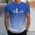 thumbnail image 2 of LUOGENLI T-shirts pour Homme pour Hommes T-Shirt Dégradé 3D à Manches Courtes à Col Rond T-Shirt Homme T-shirts Amusants T-shirts Graphiques T-shirts de Pâques pour Homme T-Shirt Graphique Saint-Valentin Bleu Clair TG, 2 of 4