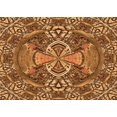 thumbnail image 1 of Ahgly Tapis Rectangulaire Orange Lavable en Machine, 6 Pieds x 9 Pieds, 1 of 7