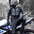 thumbnail image 3 of Motorcycle Protective Armor Vest for Outdoor Sports - Durable PE Shell & EVA Foam Gear for Full Body Protection in Black - Unisex Size M, Perfect for Riding, Skateboarding, Skiing & More, 3 of 6