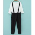 thumbnail image 3 of Salopette Pantalon Sans Manches Décontractée Salopette Combinaison Salopette à Bavette avec T-Shirt pour Femmes, 3 of 4