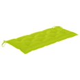 thumbnail image 5 of vidaXL Garden Bench with Cushion 120 cm Bamboo, 5 of 5