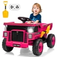 thumbnail image 1 of BeesClover 12V Kids Ride on Dump Truck with Remote Control, Electric Dump Bed & Shovel, Toddler Construction Vehicle Ride on Toy with Spring Suspension, Music, and LED Lights, 1 of 6