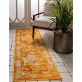 thumbnail image 2 of Unique Loom 3141502 2 ft. x 9 ft. 10 in. Salle Garnier Sofia Runner Rug, Orange, 2 of 2