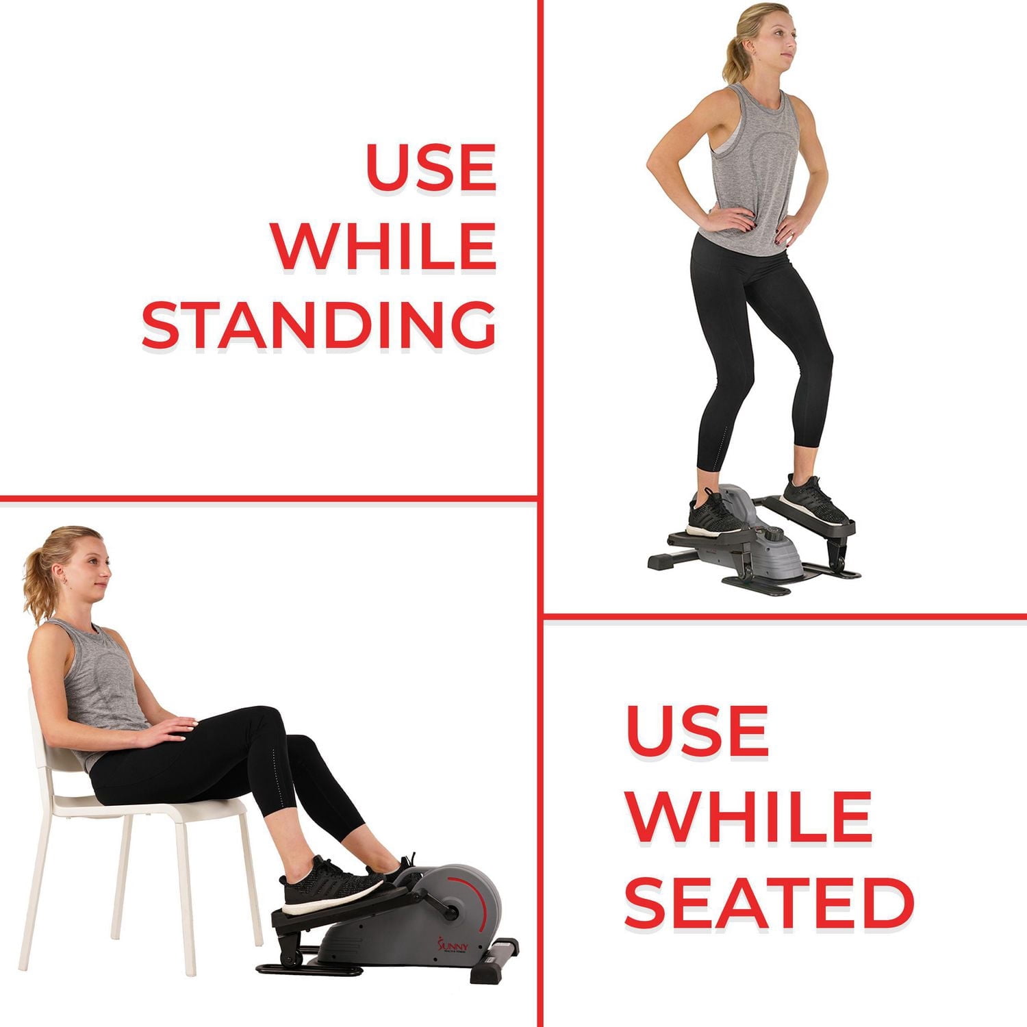 Exerciseur elliptique portable Sunny Health & Fitness - SF-E3908