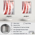 thumbnail image 4 of Designart "Radiant Pink Polar Smoke I" Abstract Oversized Wall Mirror - Modern Abstract Living Room Wall Mirror - Multiple Color Options, 4 of 6