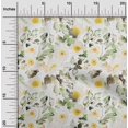 thumbnail image 2 of oneOone Georgette Viscose Yellow Fabric Florals Sewing Craft Projects Fabric Prints By Yard 42 Inch Wide, 2 of 4