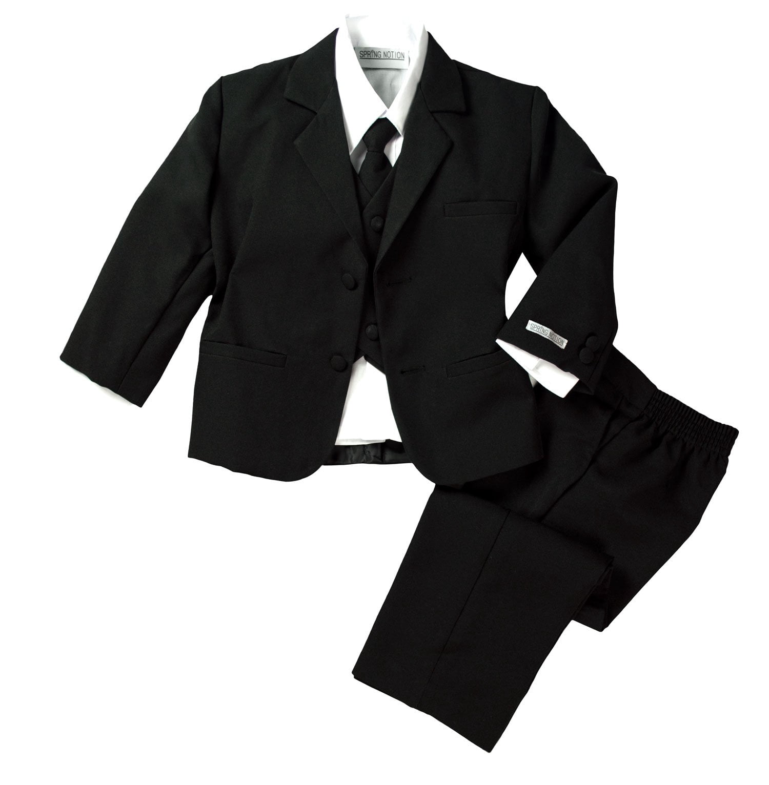 Spring Notion Ensemble de Complet Habillé Noir Coupe Classique pour Bébé Garçon 24 m (Très Grand)