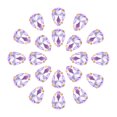 thumbnail image 1 of Unique Bargains 20Pack Teardrop Sew on Rhinestone - 10x7mm Glass Teardrop Crystal Rhinestones in Gold Prong Setting (Light Purple), 1 of 7