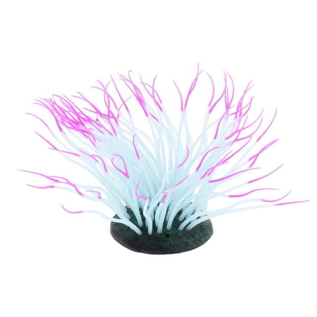 GROWTH TANK 1 Pc Fluorescent Artificial Sea Anemone Coral Aquarium Tank Landscape
