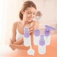thumbnail image 3 of Unique Bargains 5 Pcs Travel Size Toiletries Bottles Containers Leakproof Squeezable Refillable Travel Bottles Set Violet, 3 of 5