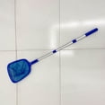thumbnail image 2 of Pool Skimmer Net Swimming Pool Leaf Skimmer Net, With 3 Sections Telescopic Aluminum Pole & Nylon Medium Fine Mesh Pool Net, Pool Cleaning Tool For Removing Leaves & Debris Pool Skimmer Net with Pole, 2 of 2