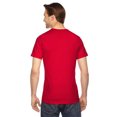thumbnail image 2 of American Apparel T-Shirt en Jersey Fin, S, Rouge, 2 of 3