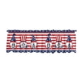 thumbnail image 2 of Independence Day Gnome Kitchen Window Valance Rod Pocket Polyester Curtain for Party and Home Decor, 2 of 6