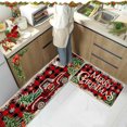 thumbnail image 2 of Christmas Reindeer and Tree Design Non-Slip Kitchen Bathroom Entrance Floor Mat 2x3 Feet Roll-Pack Shipping, 2 of 9